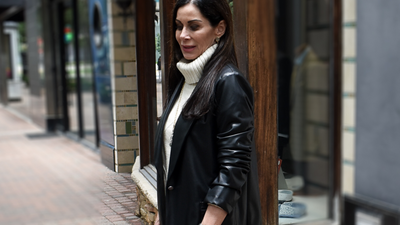 Seven Ways to Style a Leather Blazer