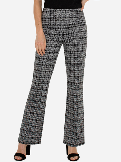 Liverpool plaid ladies bootcut pants