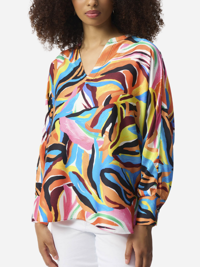 colorful abstract women's blouse