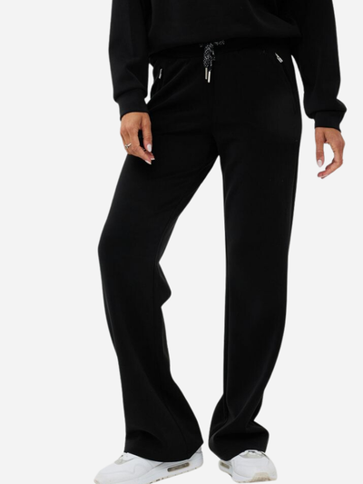 black comfy modal satin pants