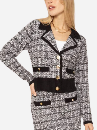 Tweed black cardigan