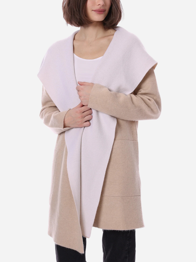 cashmere hooded long sweater