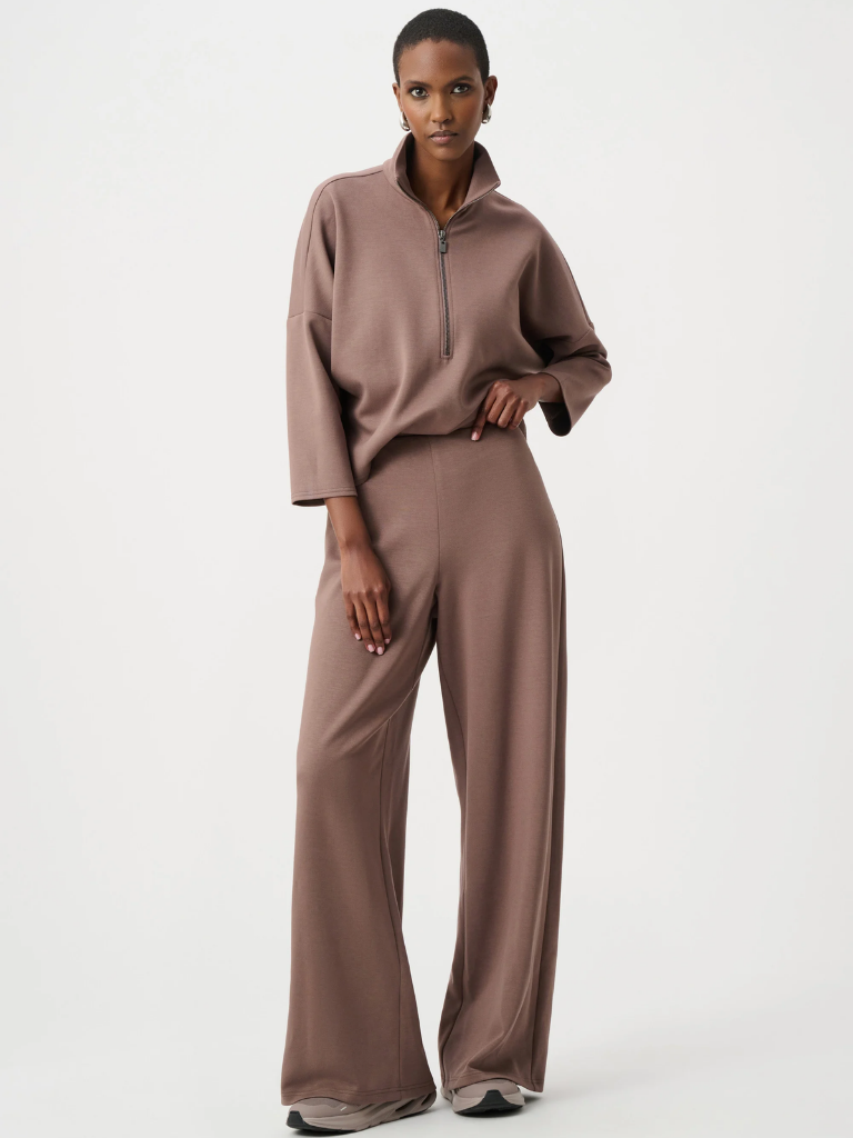 knee length dresses for ladies Burgundy Pleated V-Neck Maxi Dress main image 1
