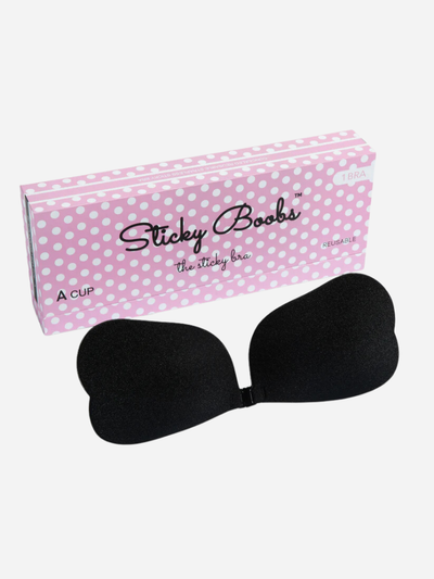 A STICKY BRA IN BLACK