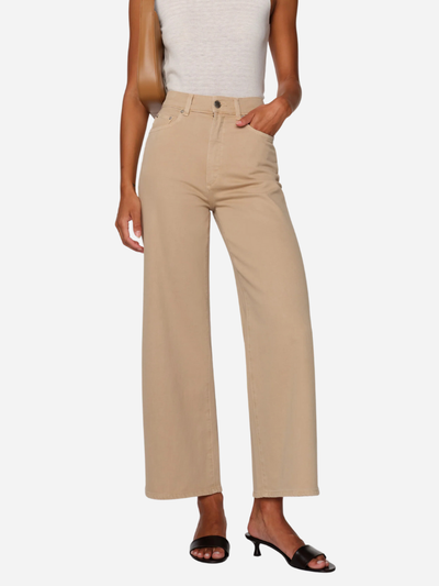 Brown vintage cropped wide leg pants