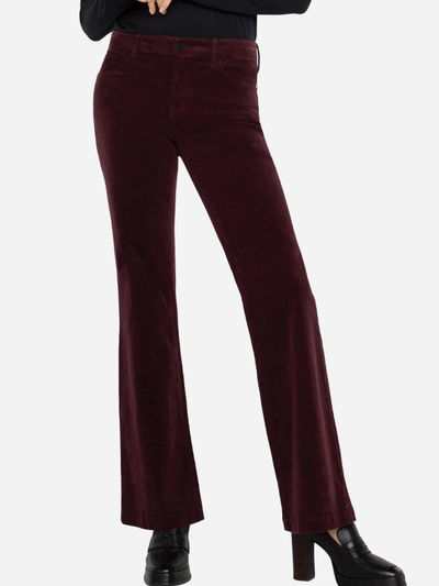 Women's burgundy corduroy pants