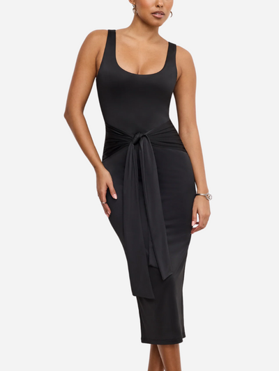 Good American Slinky Jersey Ruched Midi Dress Alysa Rene Boutique Good American Slinky Jersey Ruched Midi Dress Alysa Rene Boutique